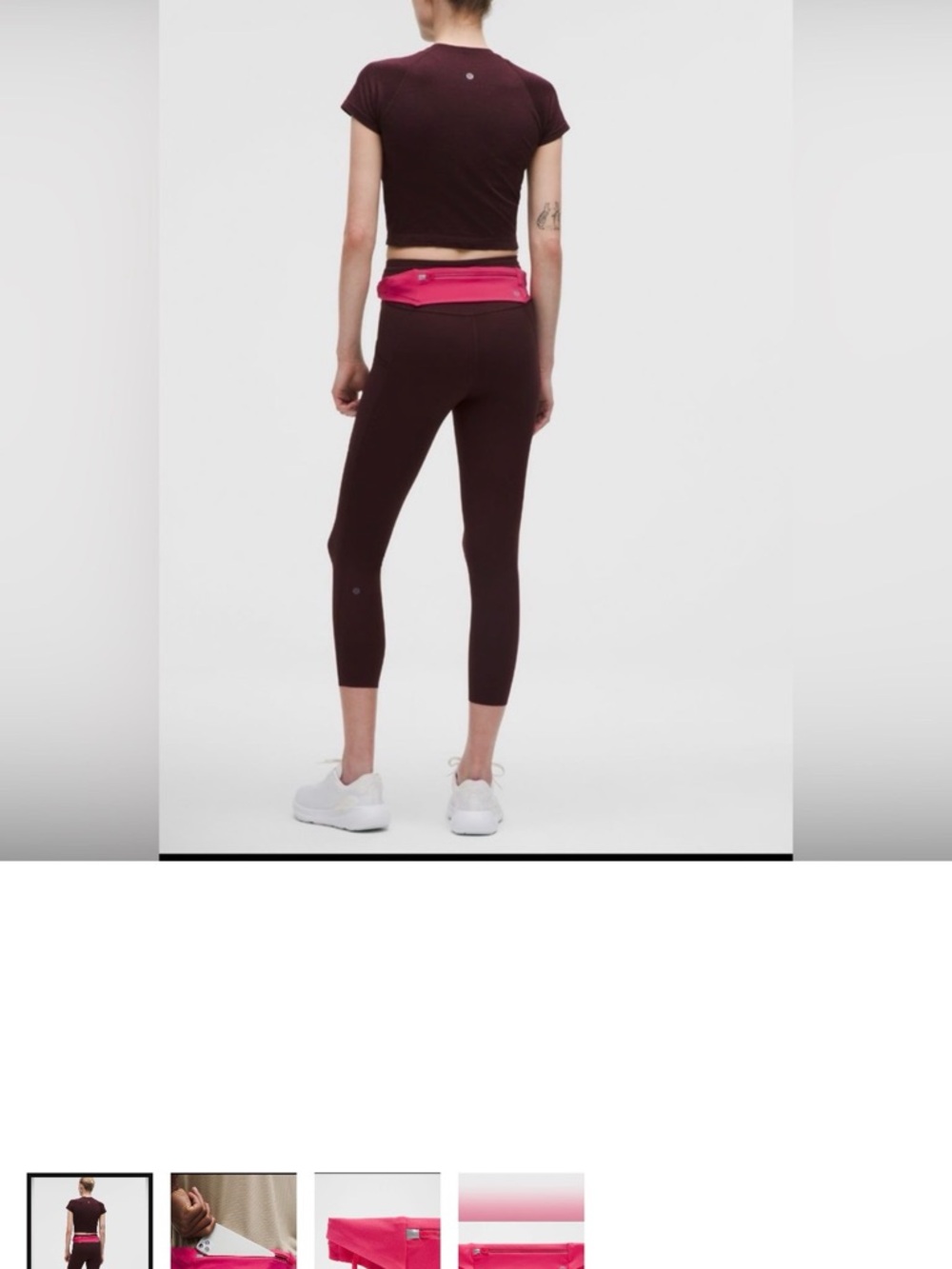 Lululemon Running Belt Bag Raspberry Coulis.